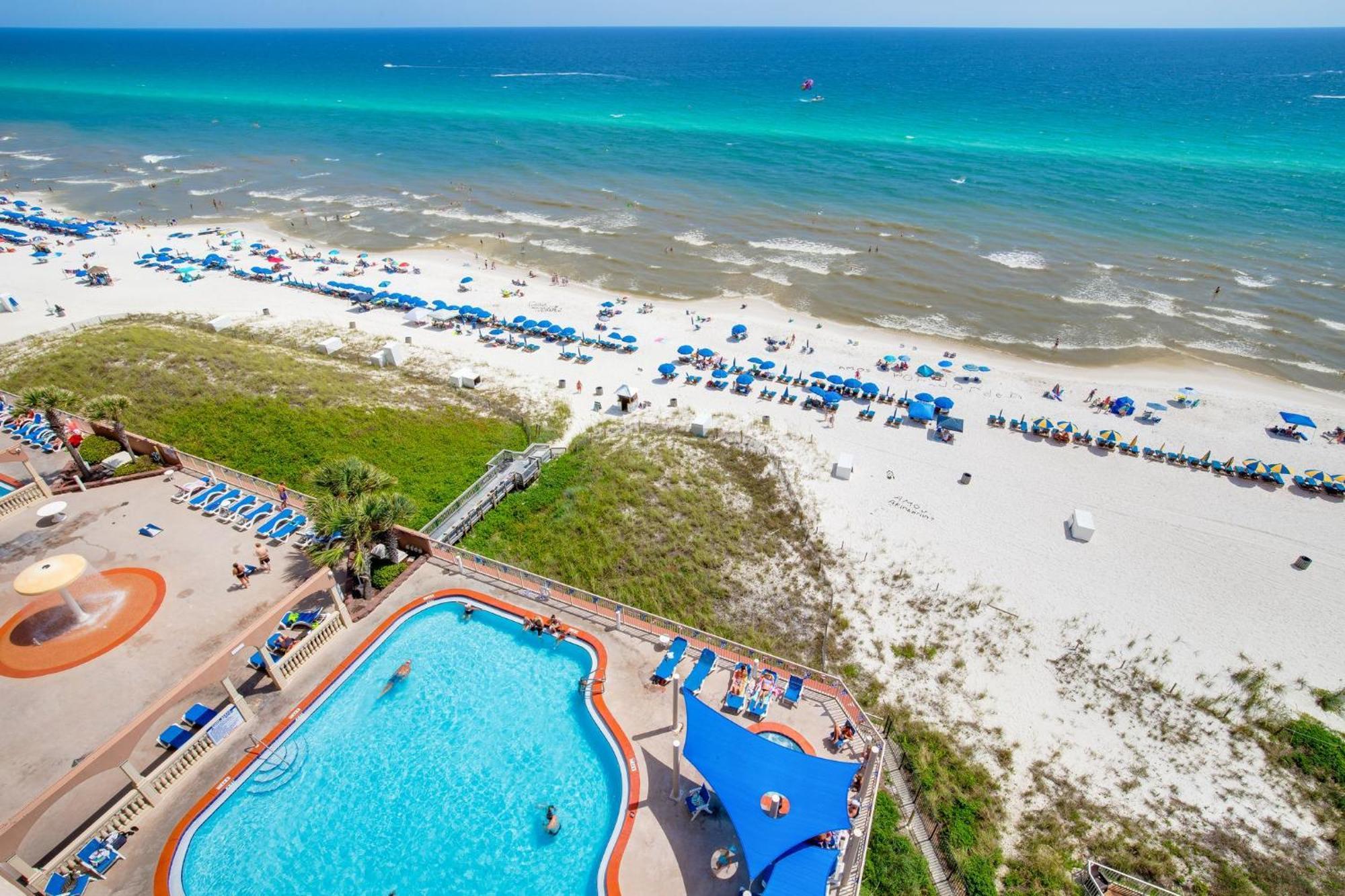 Gulf Front Master Br In Sunrise Beach With Amazing Views! Sleeps 7! Panama City Beach Dış mekan fotoğraf