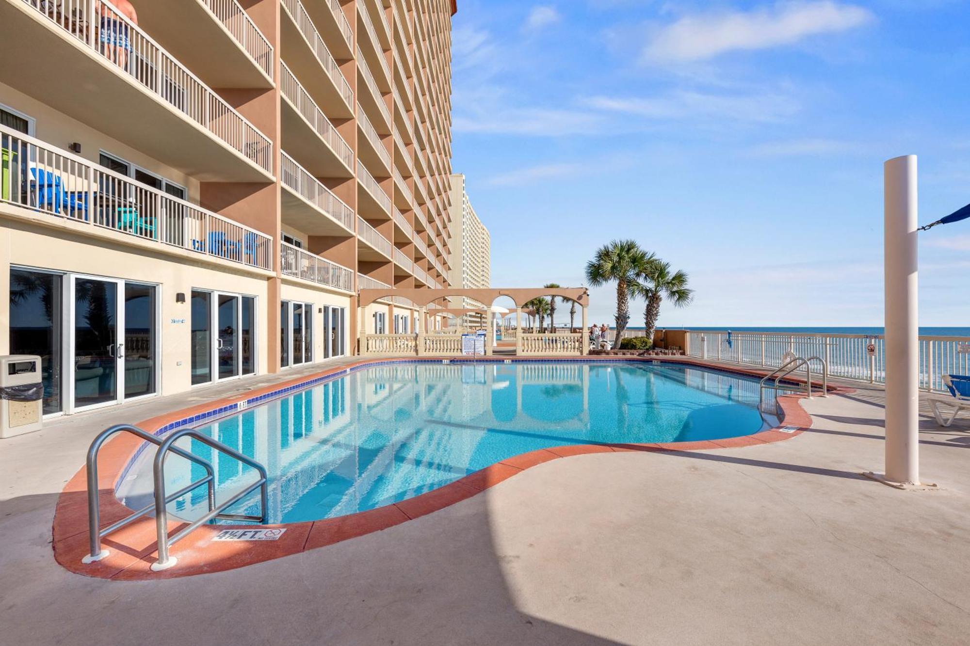 Gulf Front Master Br In Sunrise Beach With Amazing Views! Sleeps 7! Panama City Beach Dış mekan fotoğraf